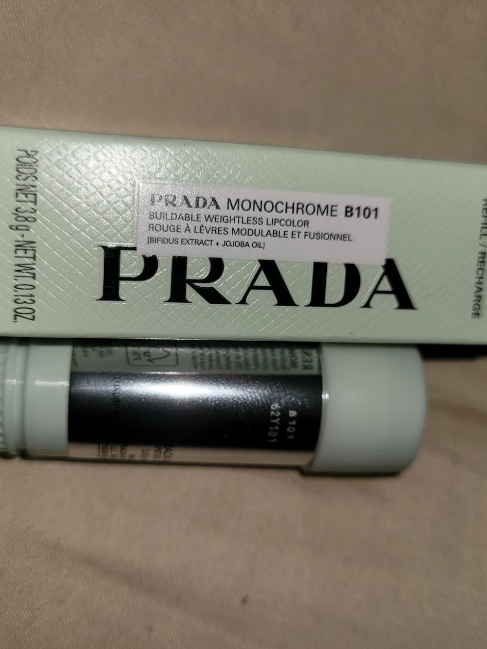 Prada Refill Creamy Matte Lipstick in Shade B101 Tiepolo